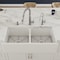 Alfi Brand 39" White Smooth Apron Thick Wall Fireclay Dbl Bowl Farm Sink AB3918DB-W - alternate 5